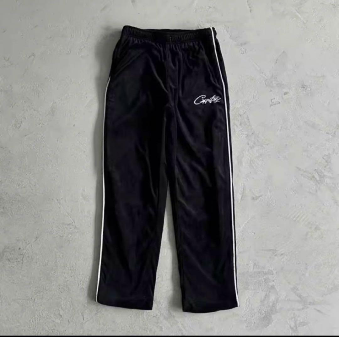 即日発送　corteiz セットアップ　ベロア　ブラック　 Mサイズ