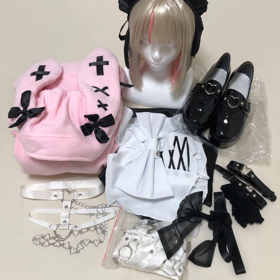 魔界ノりりむ コスプレ 衣装 ウィッグ 靴