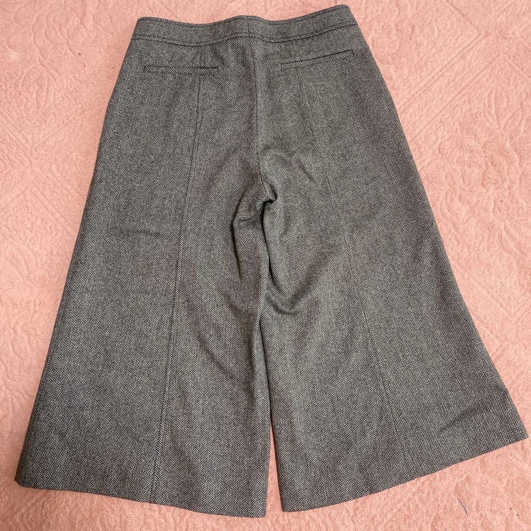 USED★GUCCI★ヘリンボーン柄パンツ★ガウチョパンツ★40★グッチパンツ