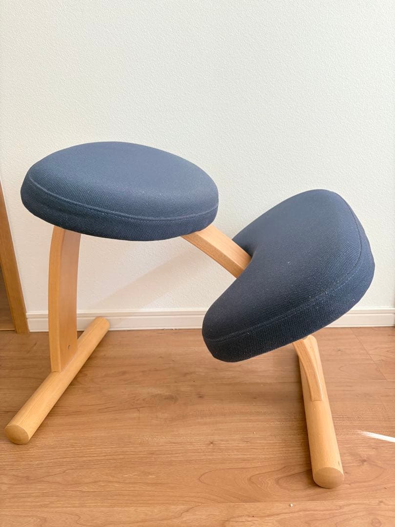 バランスイージーチェア　姿勢矯正クッションチェア ネイビー