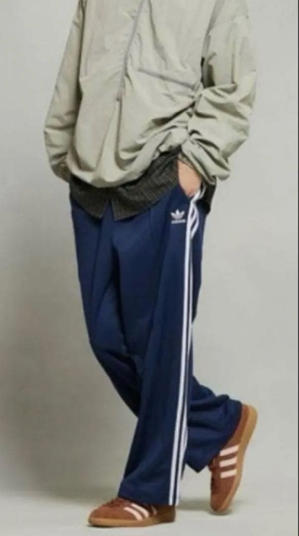 新品未使用タグ付きy2k常田大希adidasジャージトラックパンツネイビー×ブル