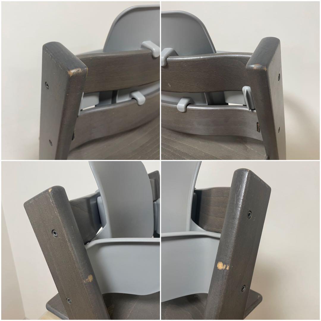 ストッケ　トリップトラップ　ストームグレー　ベビーセット付 S/N4