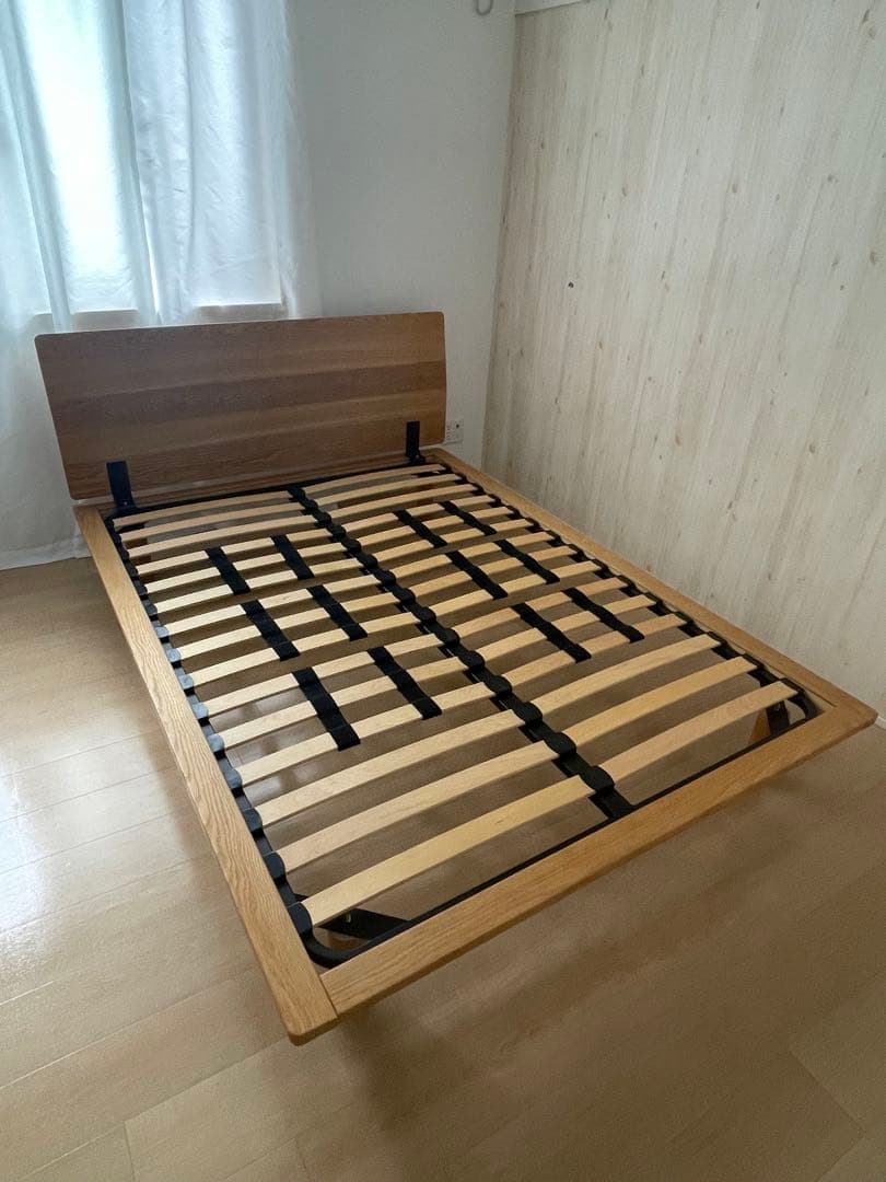 無印良品 ベッドフレーム ダブル ヘッドボード付