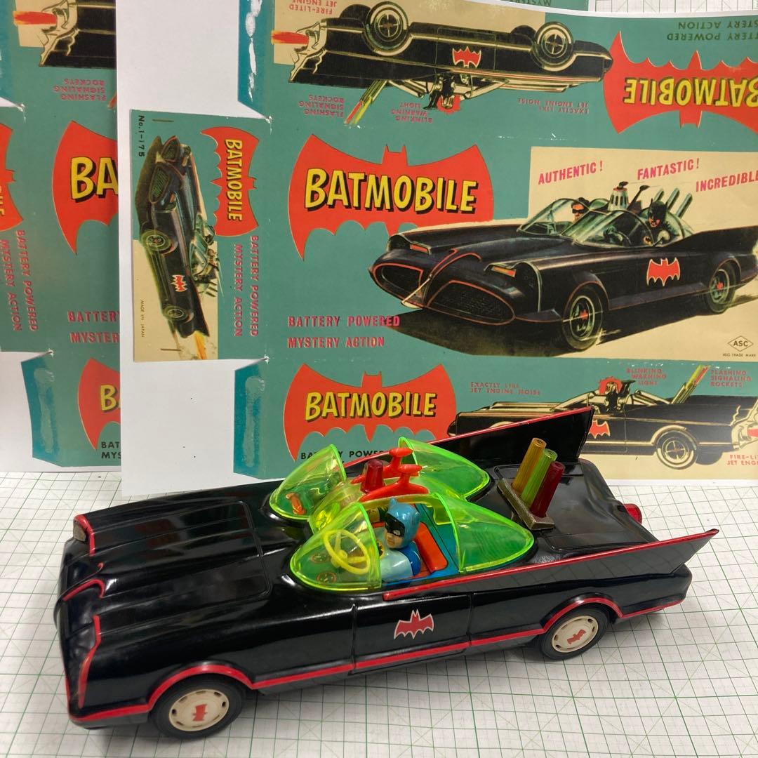 1960年代アオシン製の初期の珍しい黒の バットマンかー黒は！殆ど出てきません