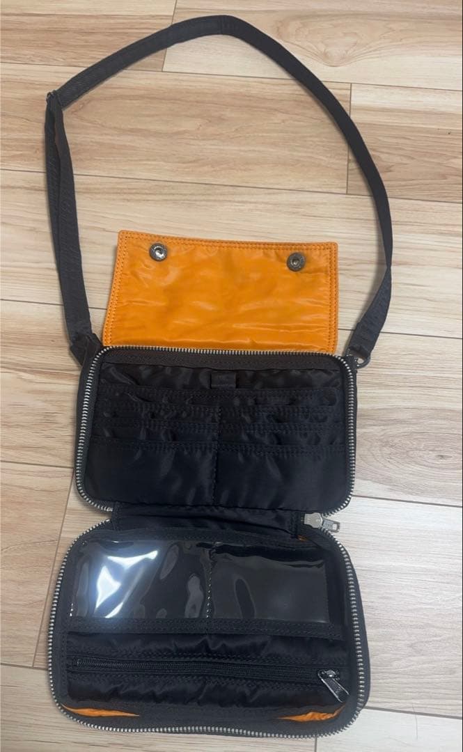 PORTER ショルダーバッグ ブラック オレンジ
