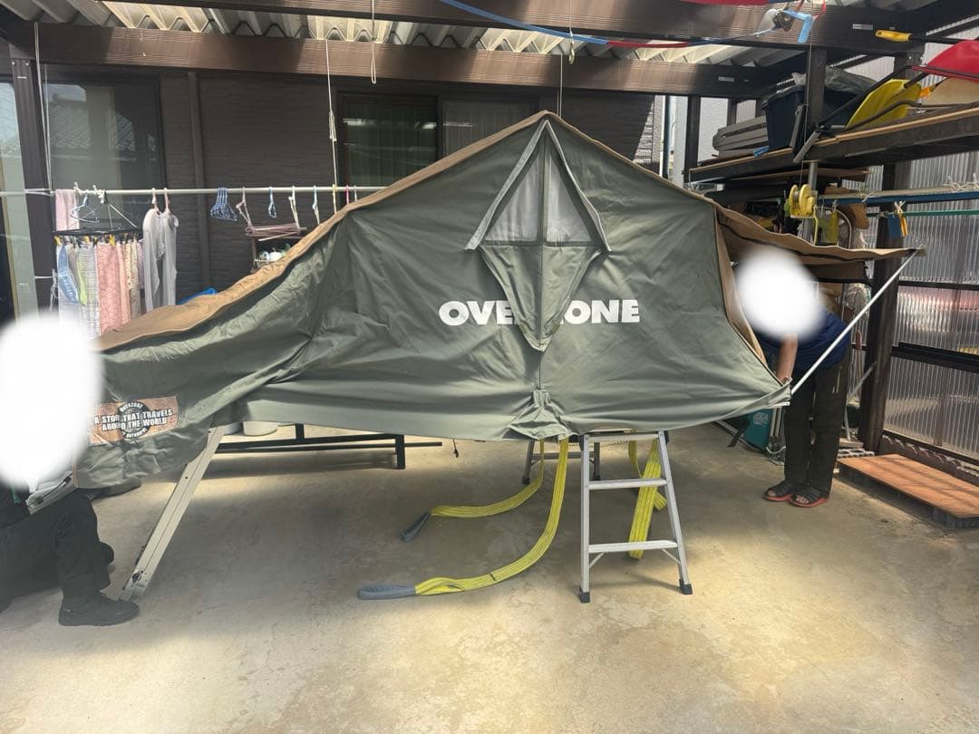 【美品】ルーフテント Overzone（オーバーゾーン）＋専用デイルームセット