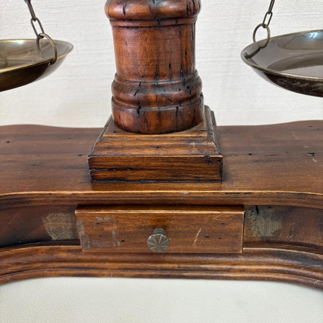 天秤 木製 ウッド アンティーク クラシック ヴィンテージ 大型 インテリア