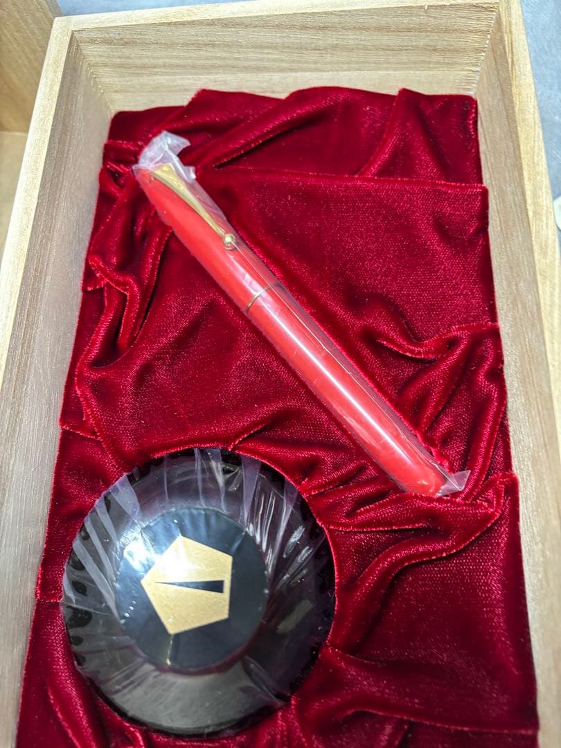 Namiki 赤 万年筆 木箱付き　ペン先20号のB（太字）