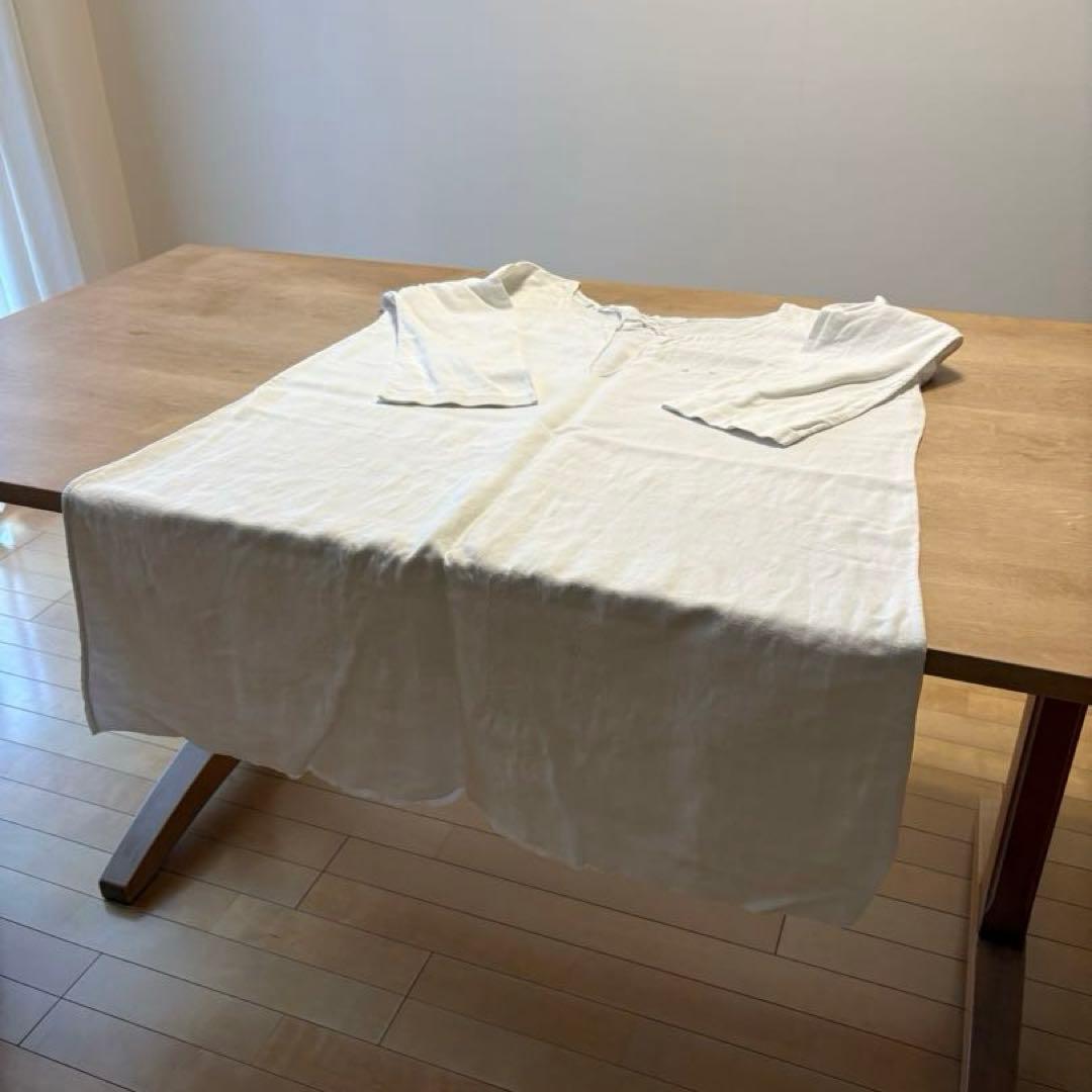 フランス　アンティーク　ヴィンテージ　ワンピース　リネン