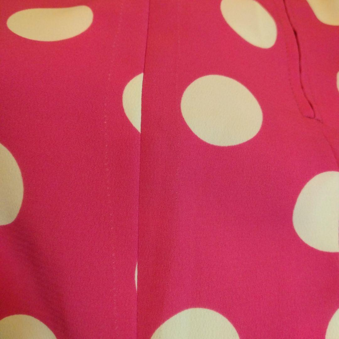 ｔイベリアエルモサ　鮮やかなピンクに白＆ランダム水玉のマチとフリルで豪華！