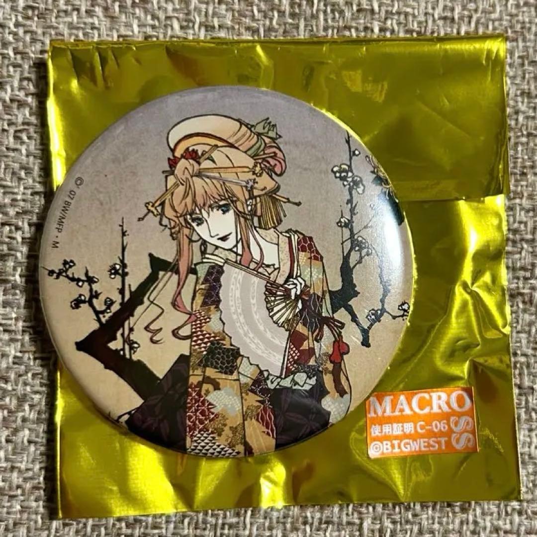 【激レア品】 マクロスF 缶バッジ おしゃれマクロス 京都 シェリル 着物