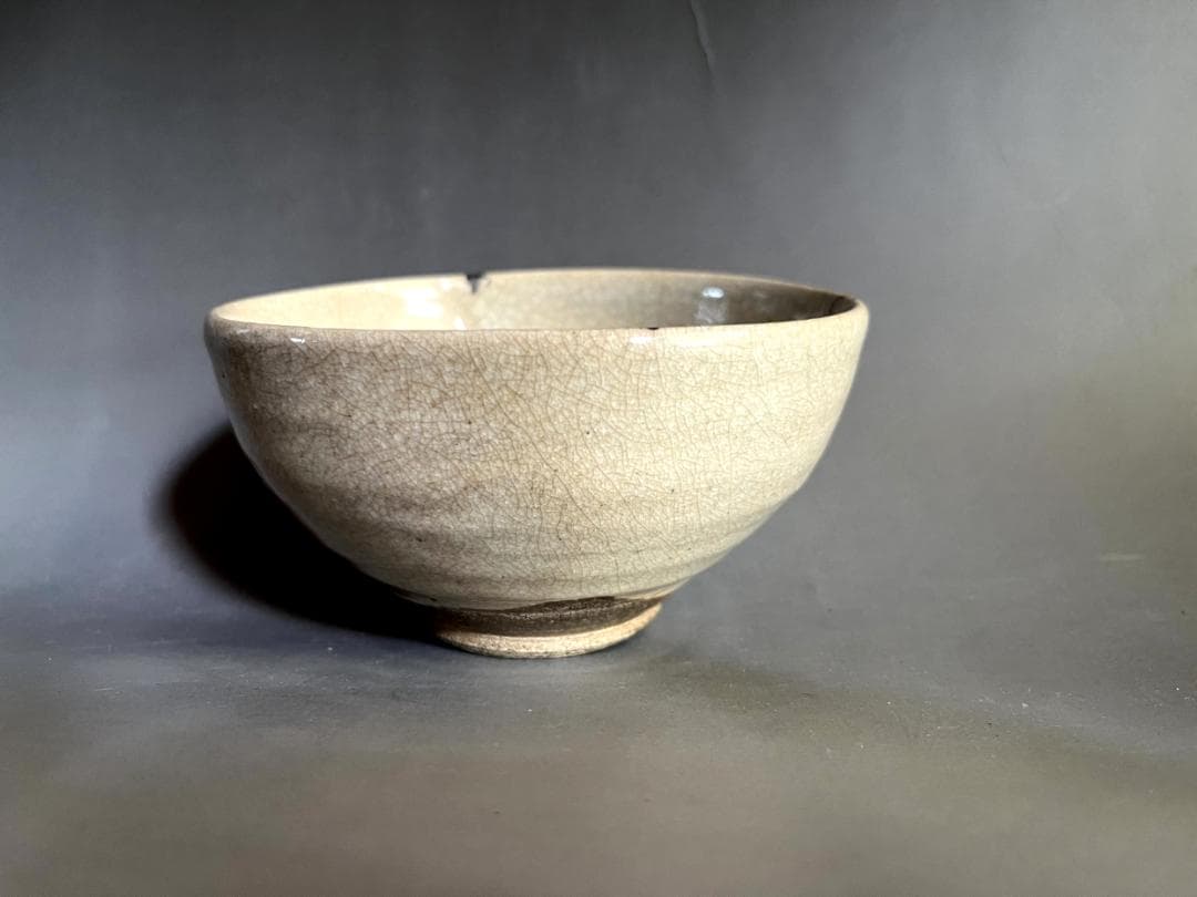 茶碗■御深井茶碗 おふけ 御深井釉 江戸期 灰釉 お茶道具 時代物 骨董品■