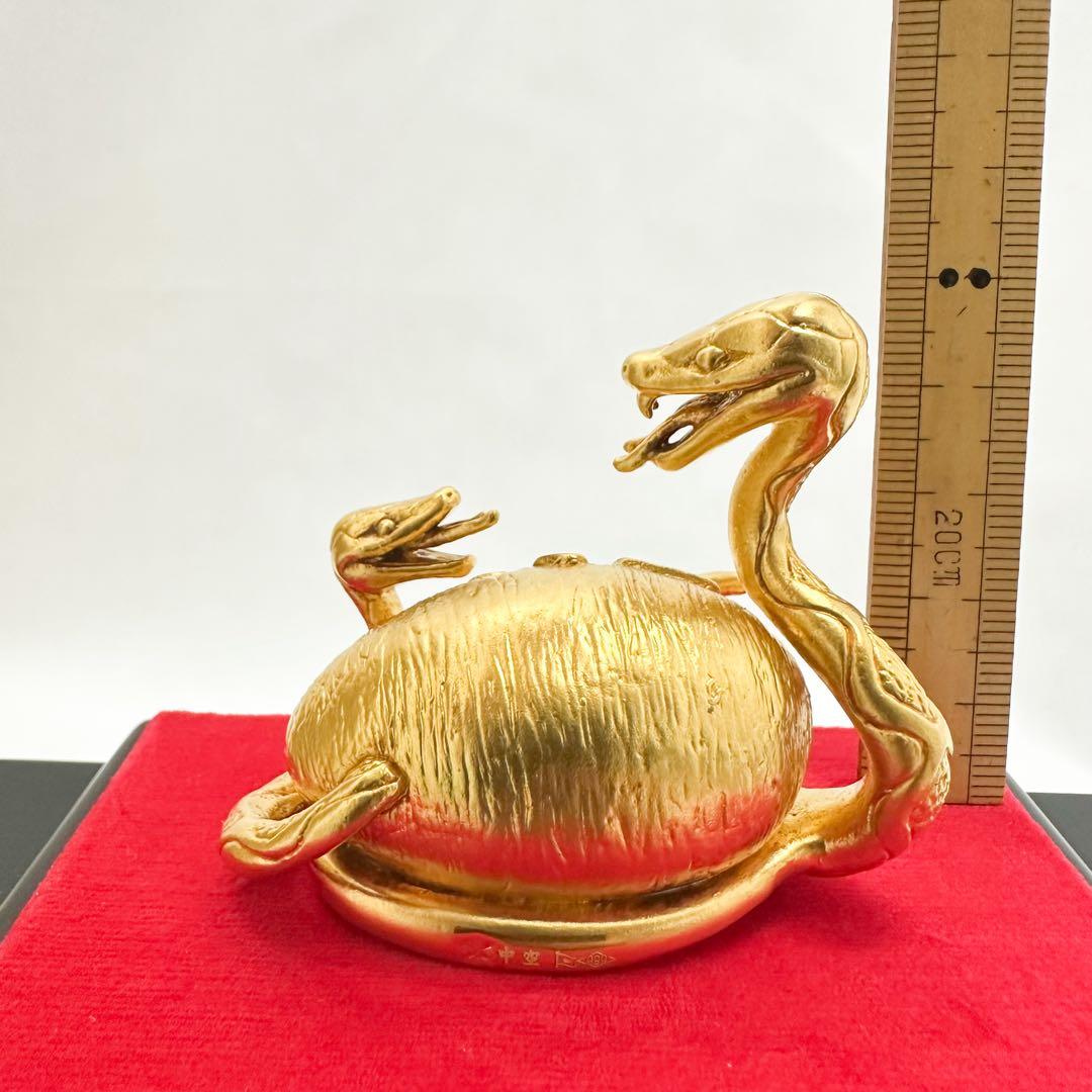 純金 K24 田中貴金属 美秀作 巳年 福々巳 干支 ケース 共箱付