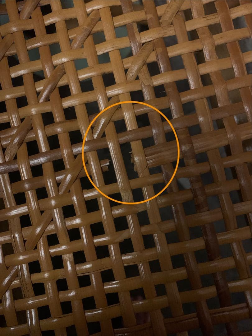 ベビーベッド籐ラタンゆりかご送料込ベビーベットクーファン