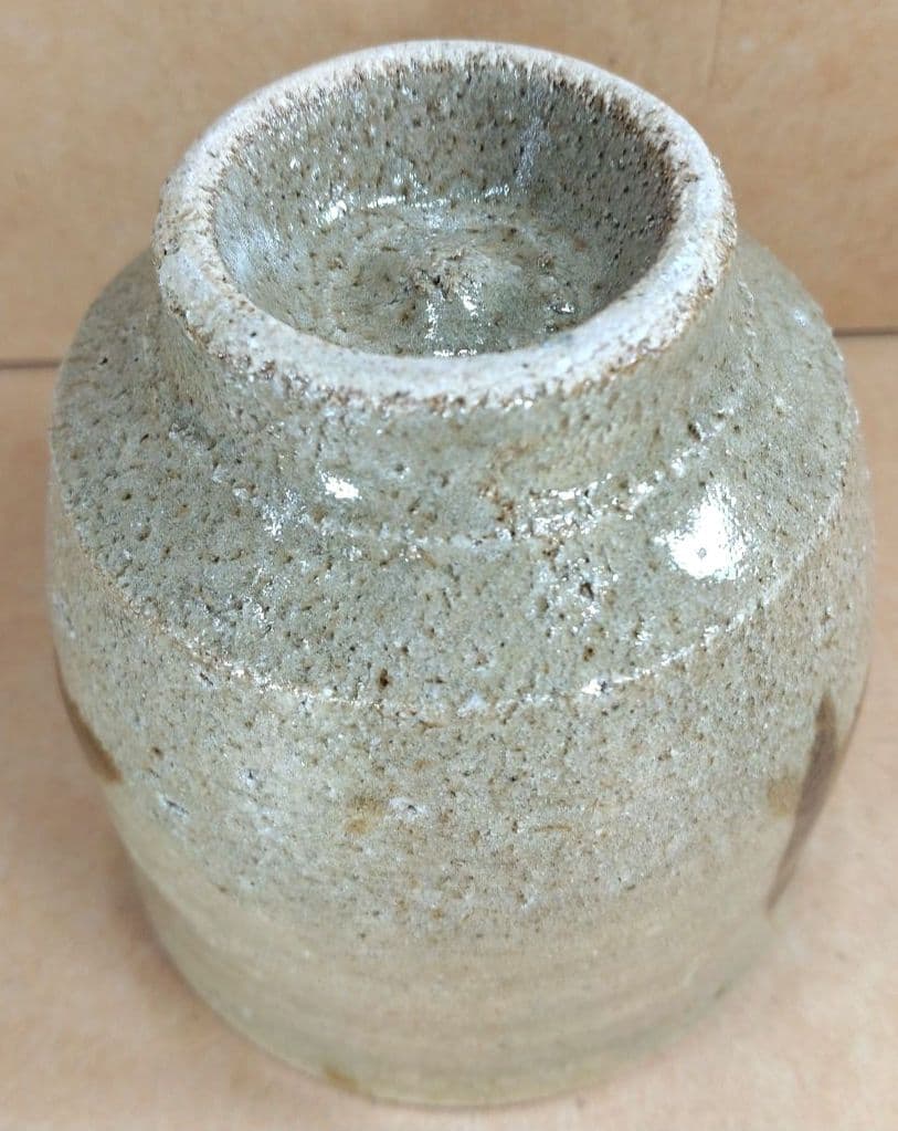 【本物保証】濱田庄司(浜田庄司) 湯呑(三面鉄絵）共箱 人間国宝 益子焼