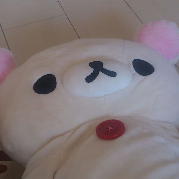 毛はもふもふ、目はかわいい！リラックマのぬいぐるみです。