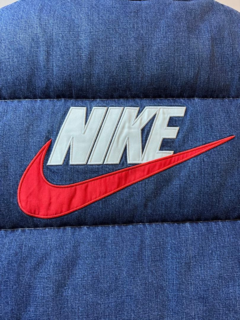 Supreme/Nike Denim Puffer Vest Lサイズ