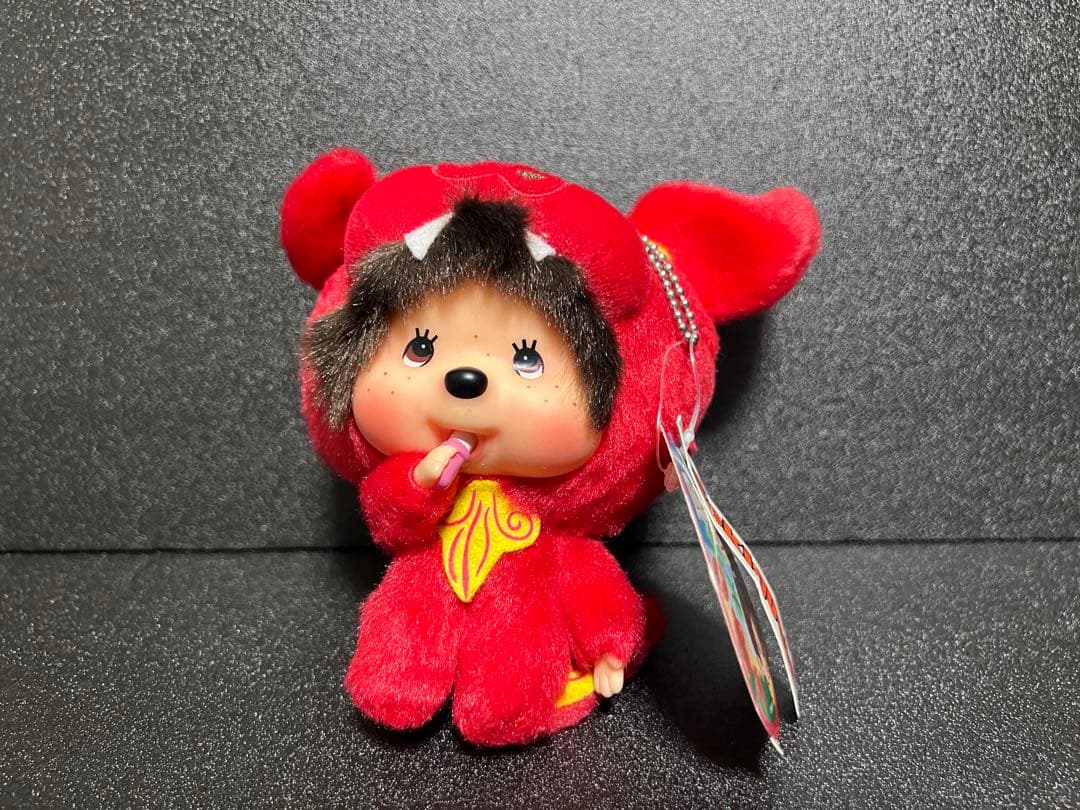 キーホルダー　顔でかモンチッチ　沖縄限定✨シーサー