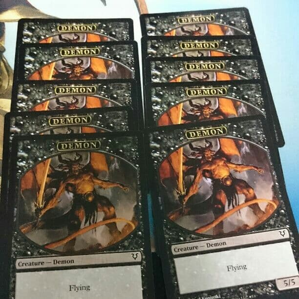 天使 悪魔 両面トークン 10枚