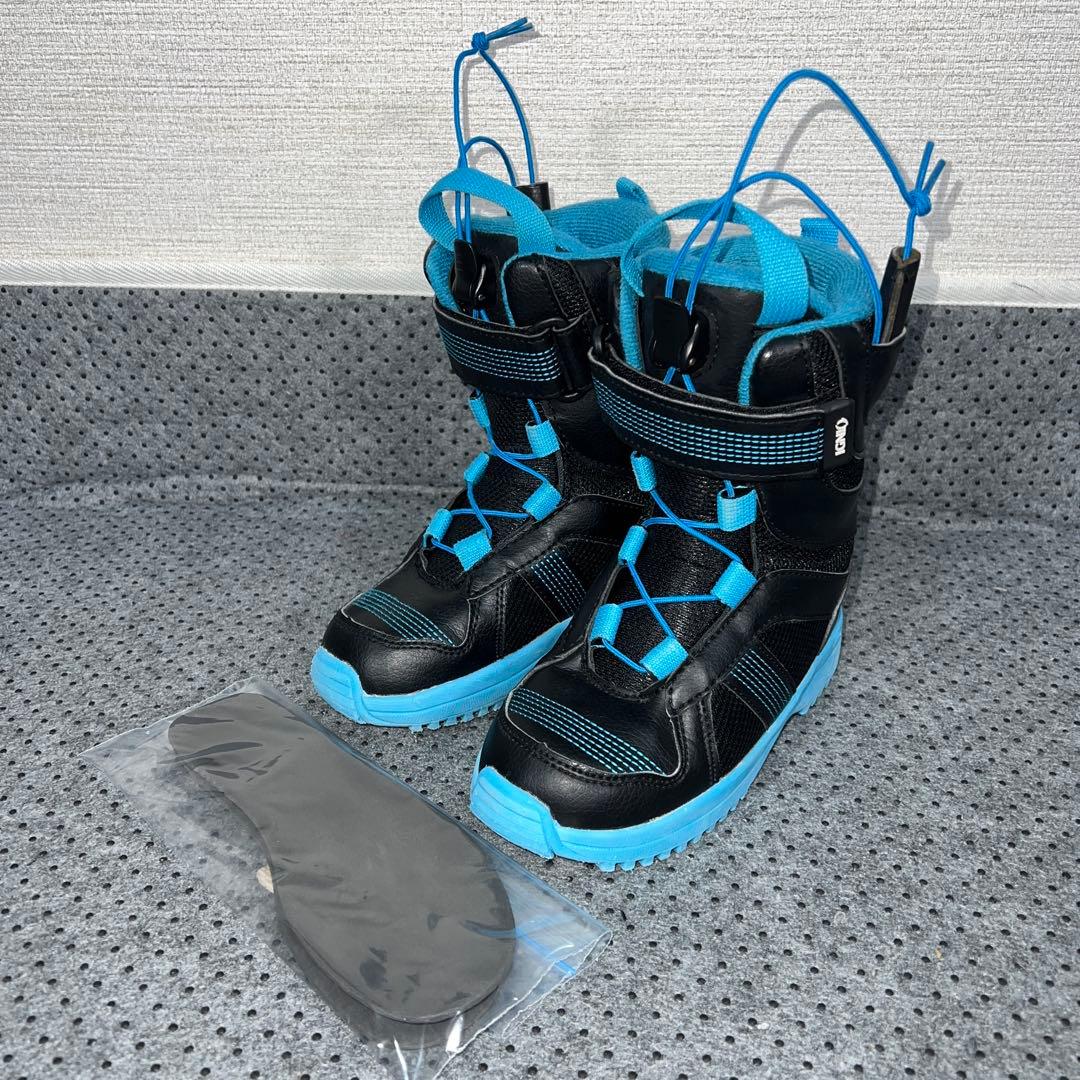数回使用 キッズスノーボード 88cm XERES×バイン×レースブーツ