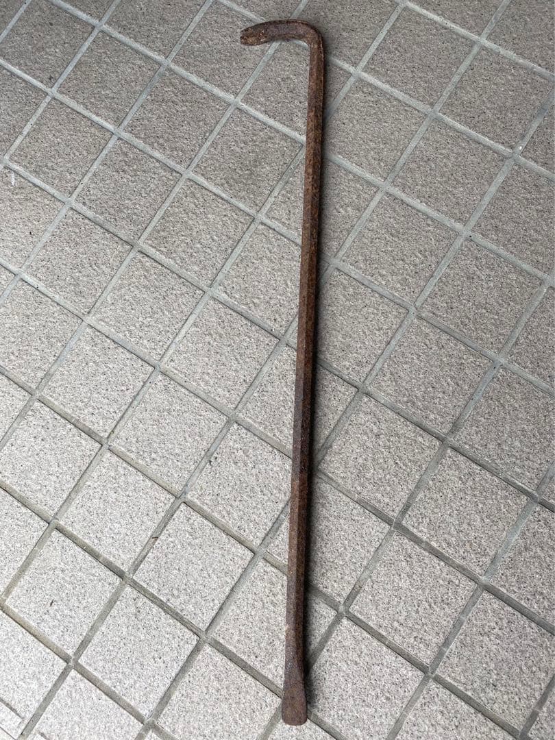 ロングバール・釘抜き ・レトロ&アンティーク ・鉄製