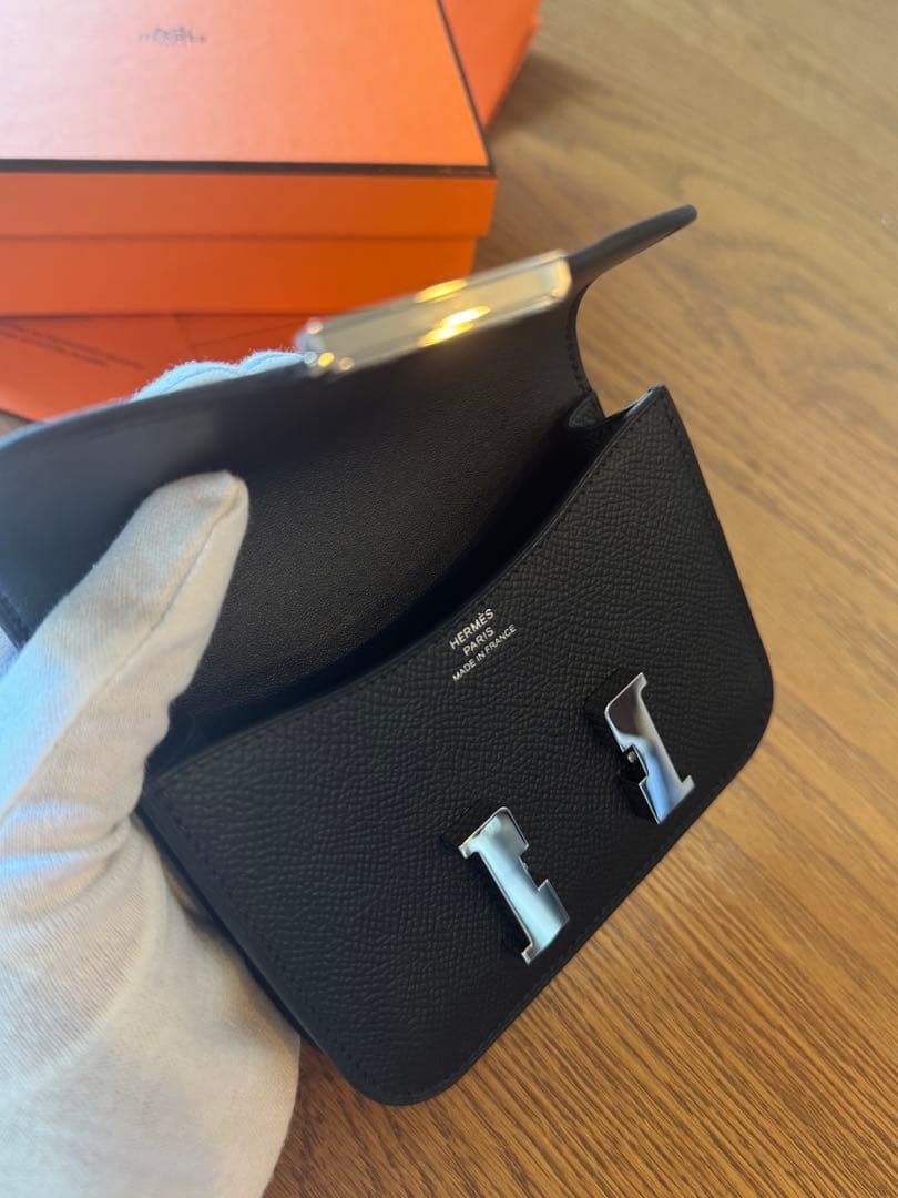 新品未使用 正規品 エルメス コンスタンス スリム 黒 ブラック