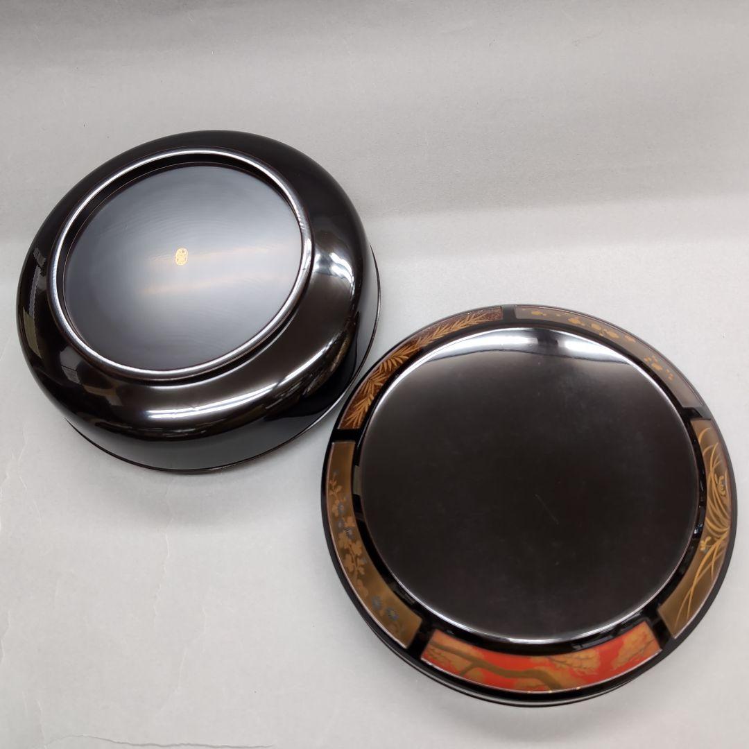 平安　象彦　西村彦兵衛　五清蒔絵　車軸形喰籠　茶道具