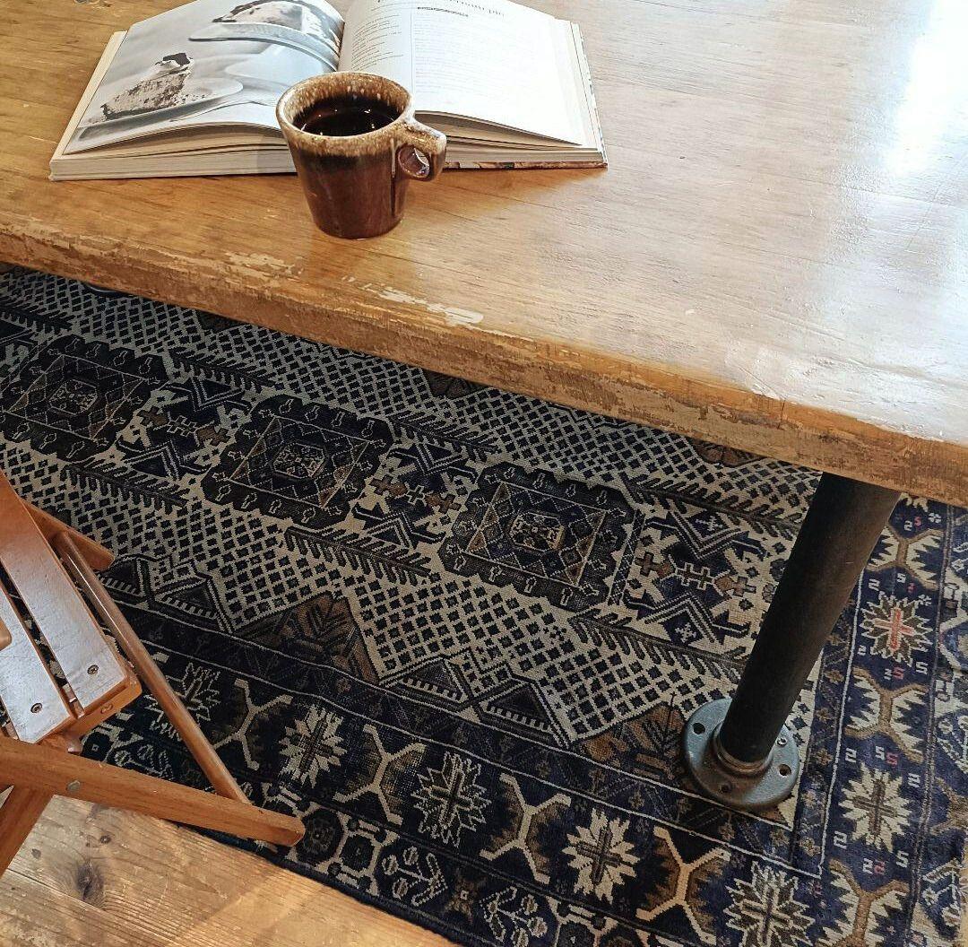 【値下げご依頼】60s ロング！L195cm トライバルラグ ヴィンテージラグ