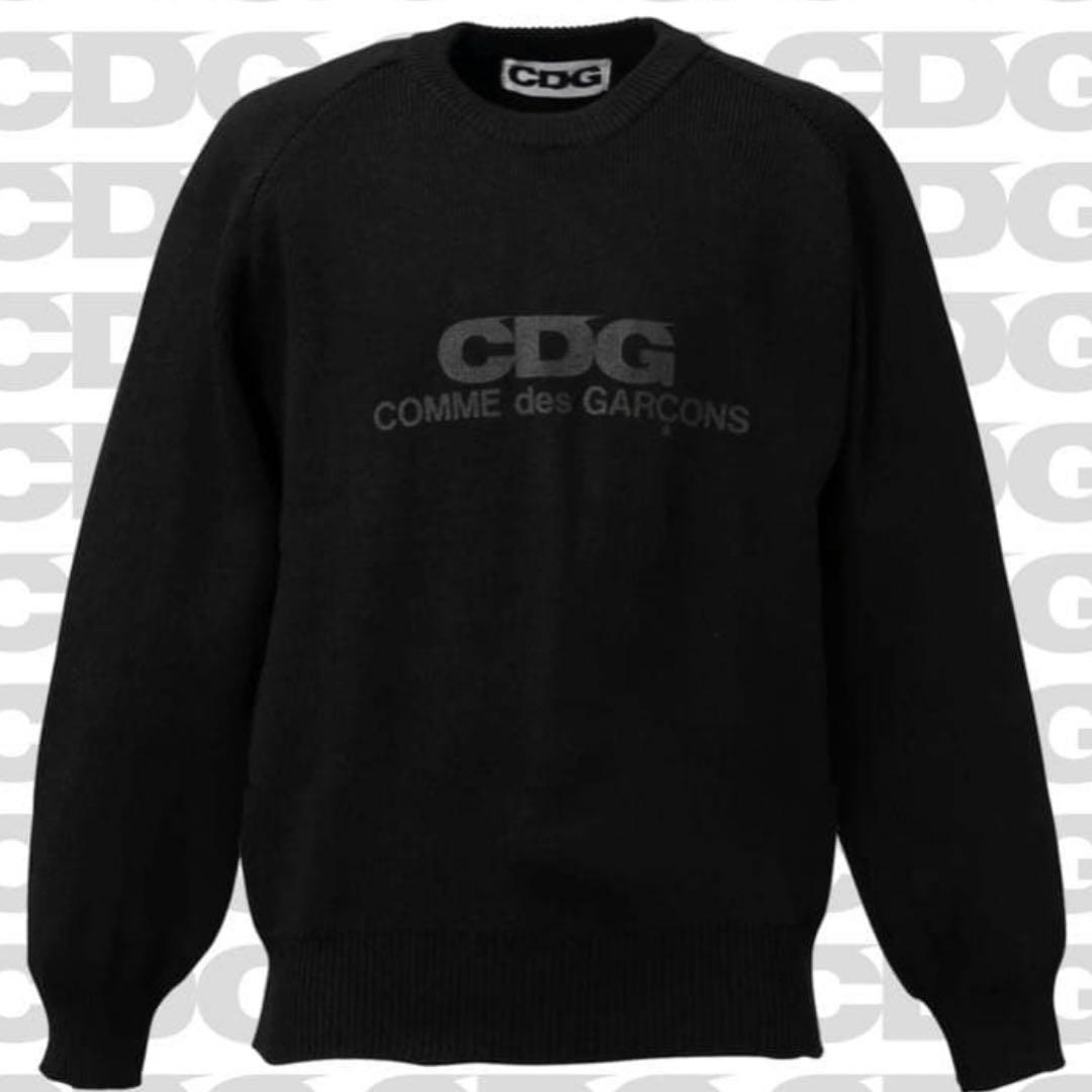 CDG ROUND NECK SCHOOL PULLOVER S ブラック