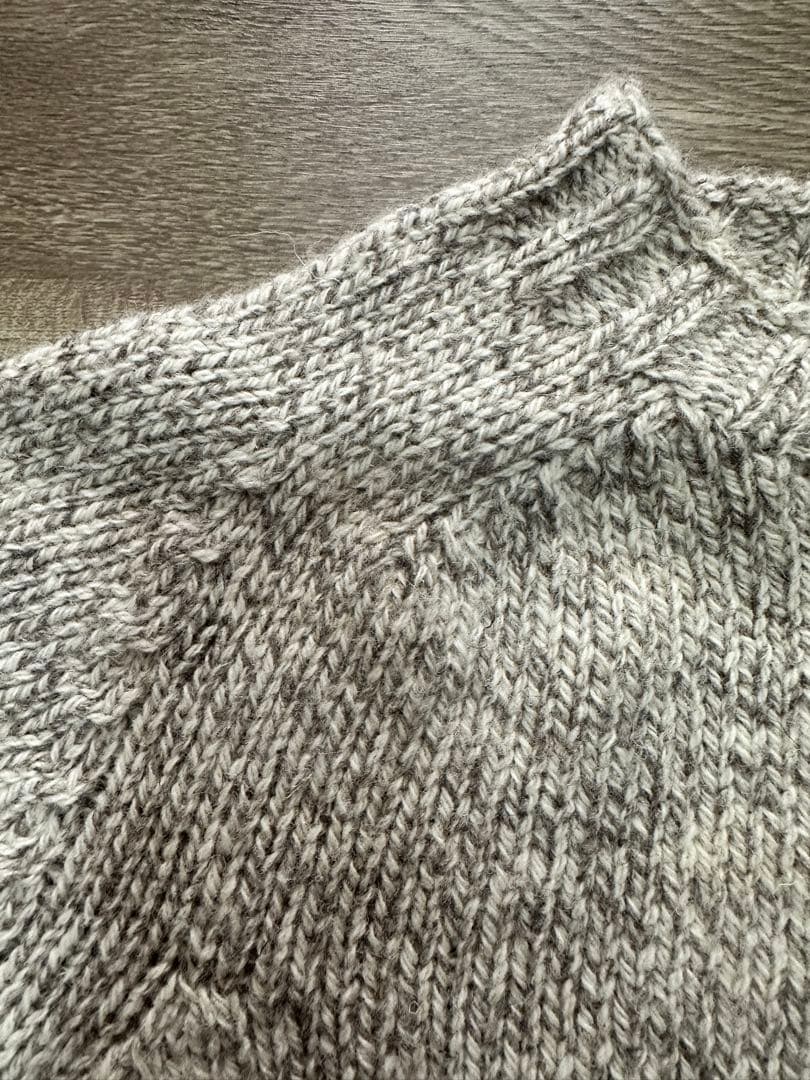 Harley of Scotland ミドルゲージクルーネックセーター 42