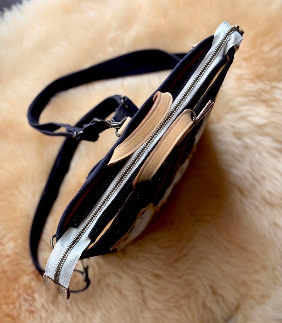 (手づくり)\"おしゃべりな夜空\"ネコたちのリュックショルダートートバッグ