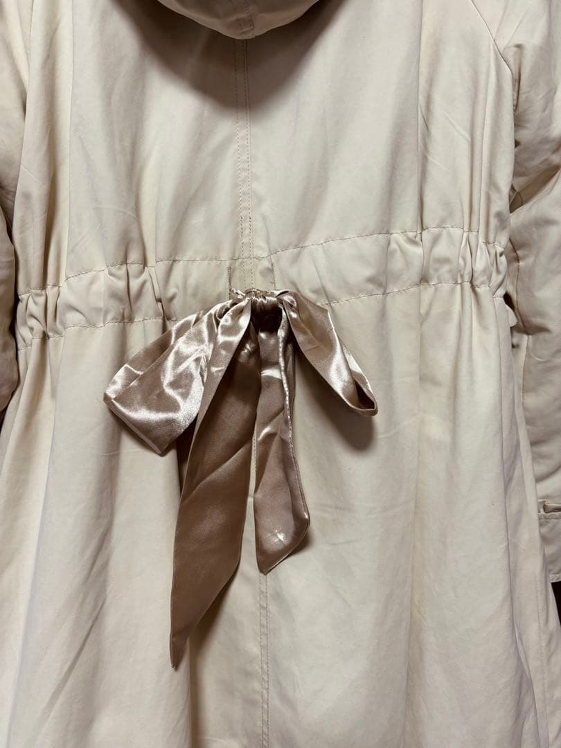 アクシーズファム 姫カジ フリル ふわふわ モッズコート フェアリーグランジ