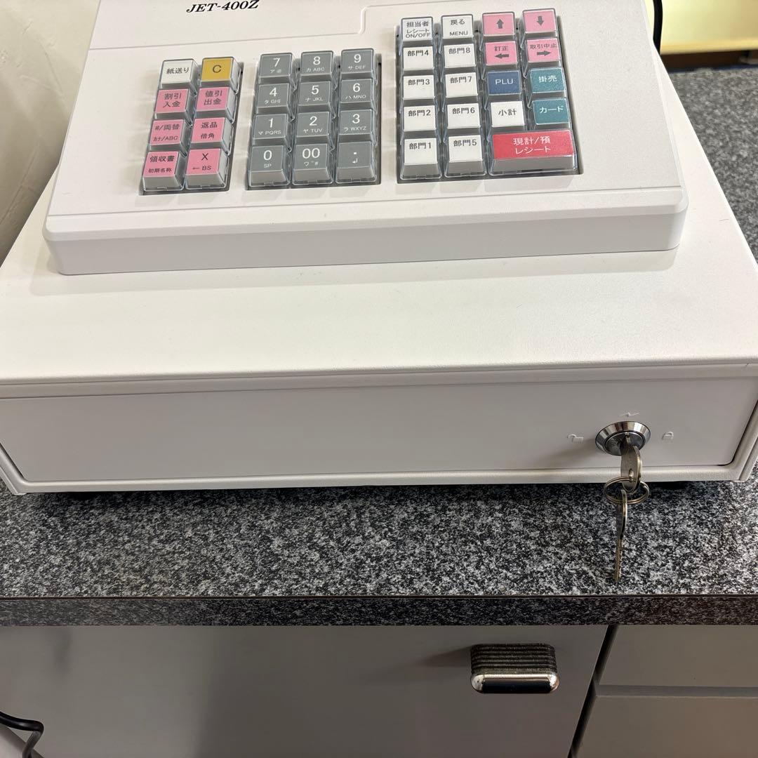 CLOVER レジスター　JET-400Z サーマルロール紙4巻付き