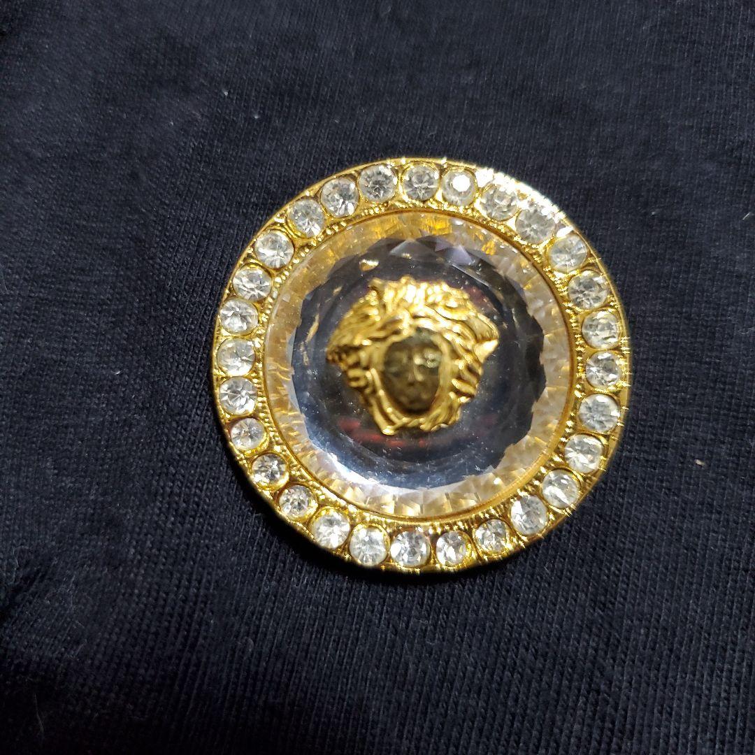 GIANNI VERSACE クリスタルブローチ美品