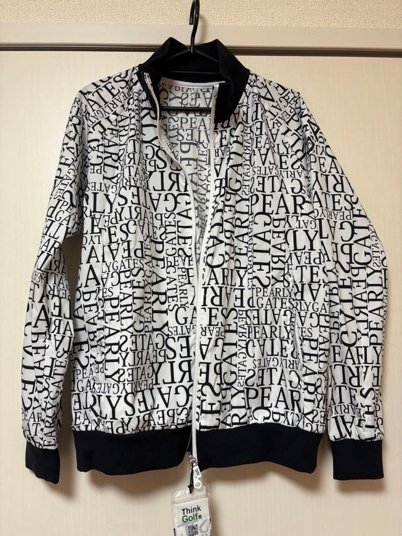 PEARLY GATES 文字プリント ジャケット サイズ2