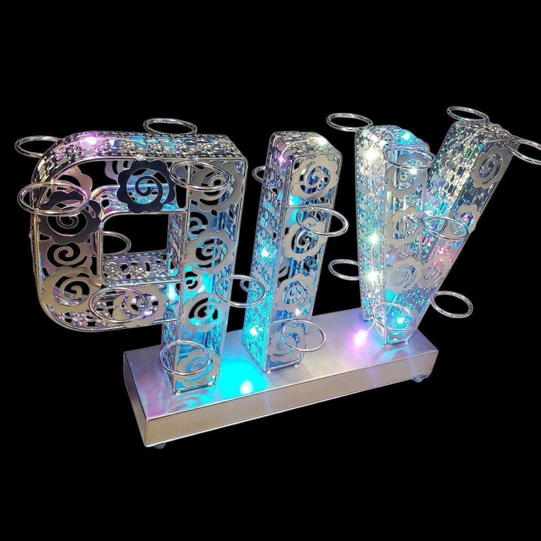 テキーラ観覧車 LEDワインラック VIP電飾スタンド カクテルホルダー 照明