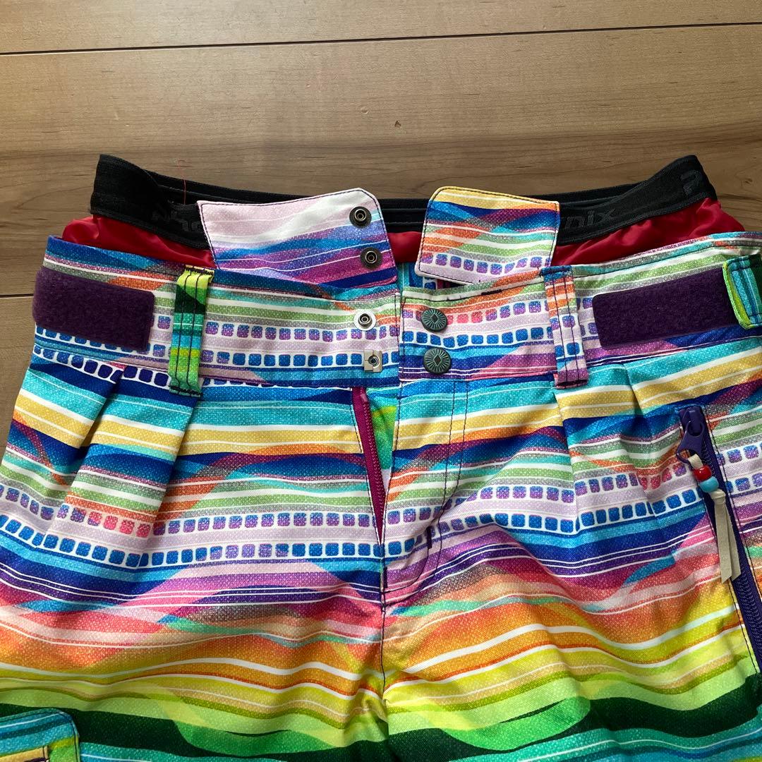 【2/2迄】【値下げ】phenix スキーウェア　パープル系　マルチカラー　7号