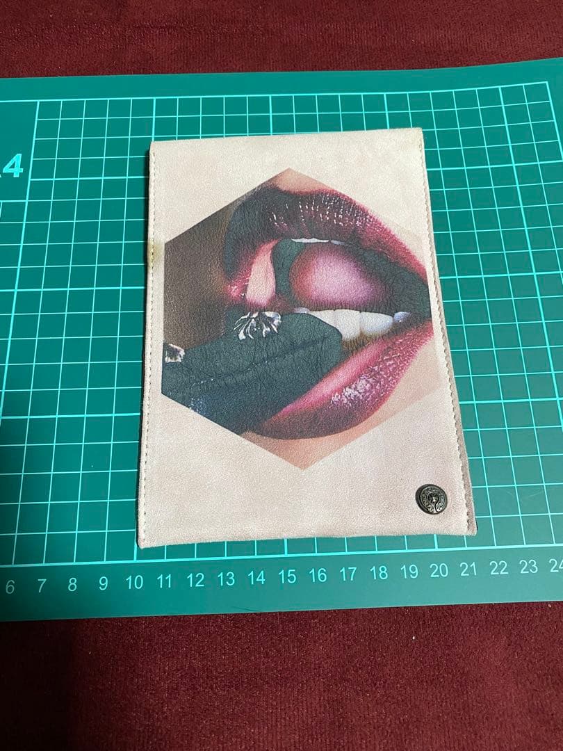 非売品 クロムハーツ ローリー レザーフラットポーチ 小物入れ ピンク