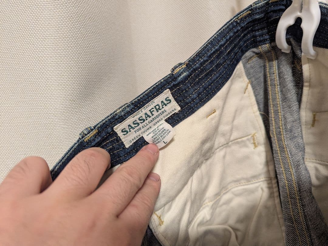 パンツ SASSAFRAS FALL LEAF SPRAYER PANTS DENIM