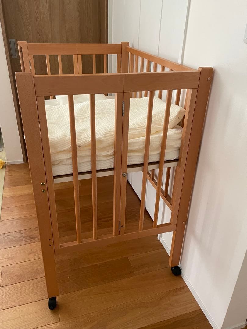 2024年8月購入日本製ミニベビーベッド＋立体ファイバーベビー布団セット