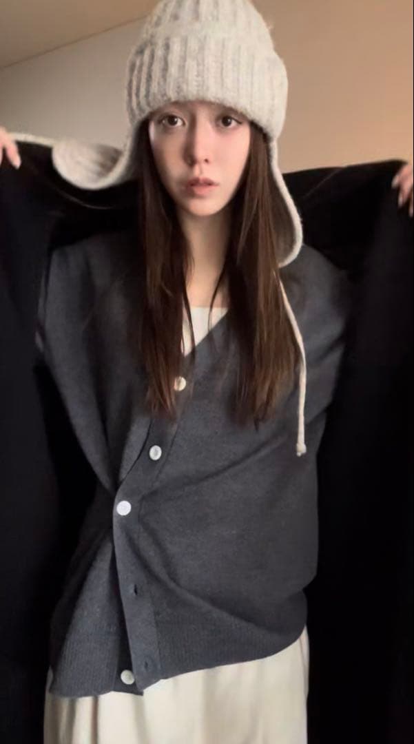 ウール２ＷＡＹカシュクールニットカーデ