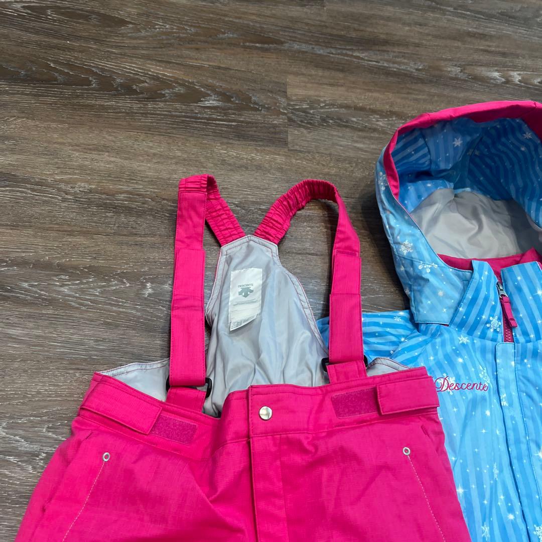 デサント　美品　　セットアップ　上下　スキーウェア　女の子　160