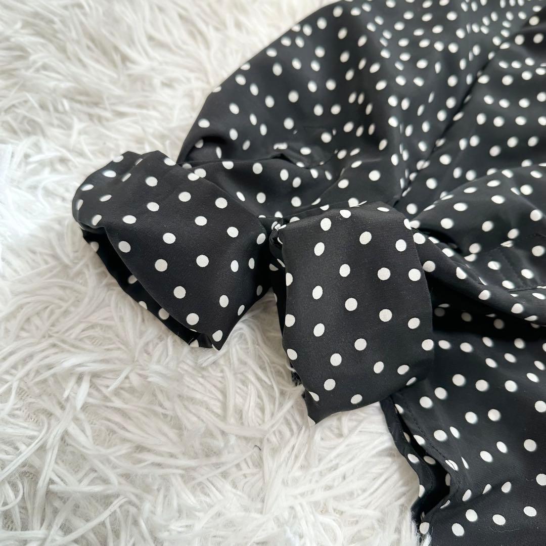 ✨美品✨SIMME シンメ ドットボウタイブラウス ブラック M