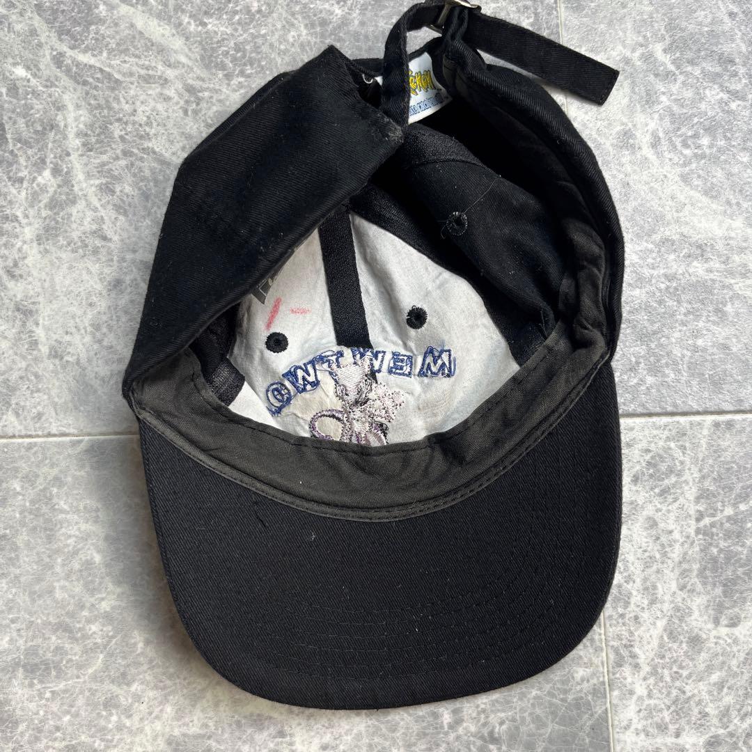90s ポケモン　ミューツーキャップ　ブラック　head shot KC CAP