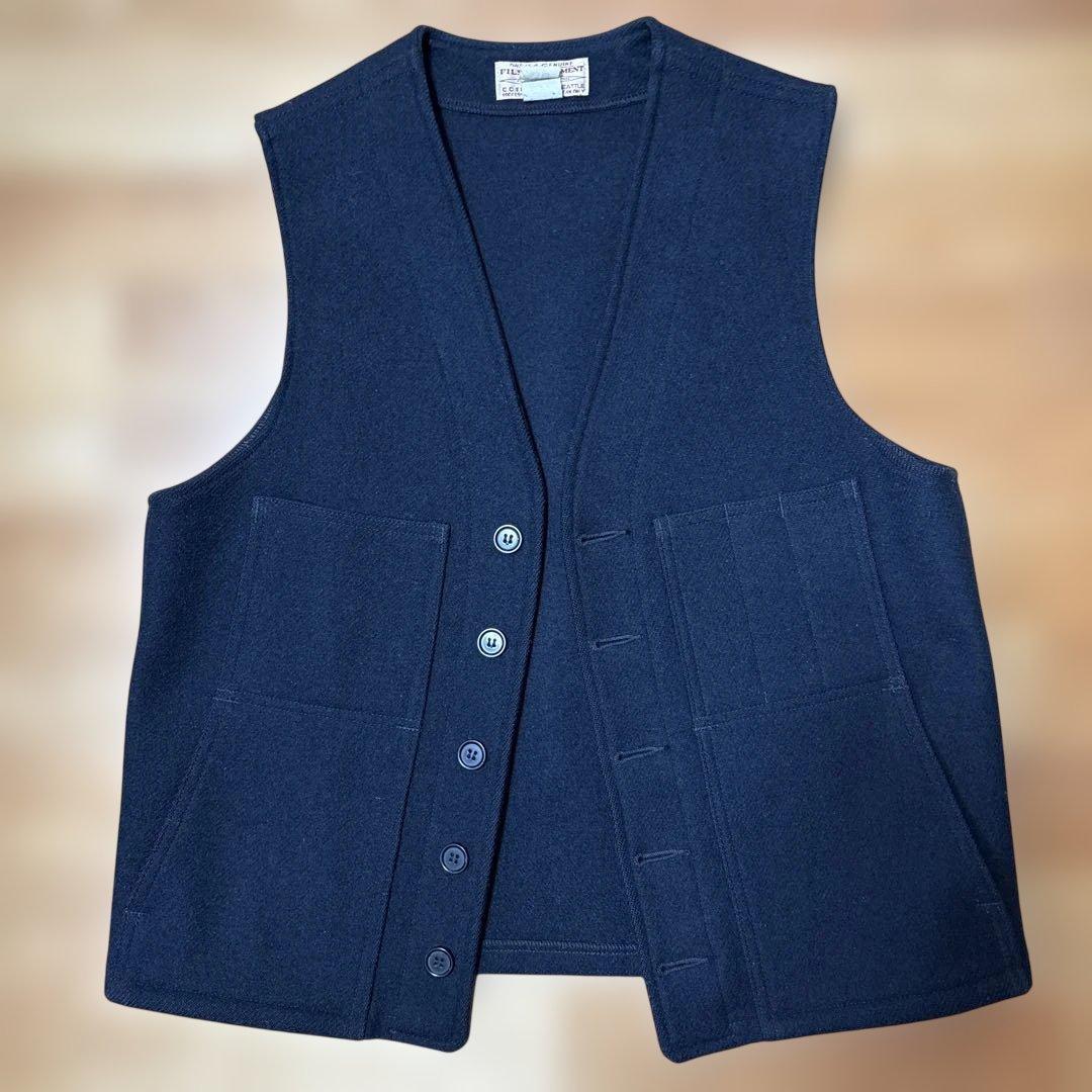 FILSON MACKINAW WOOL VEST 2005年製 ダークネイビー
