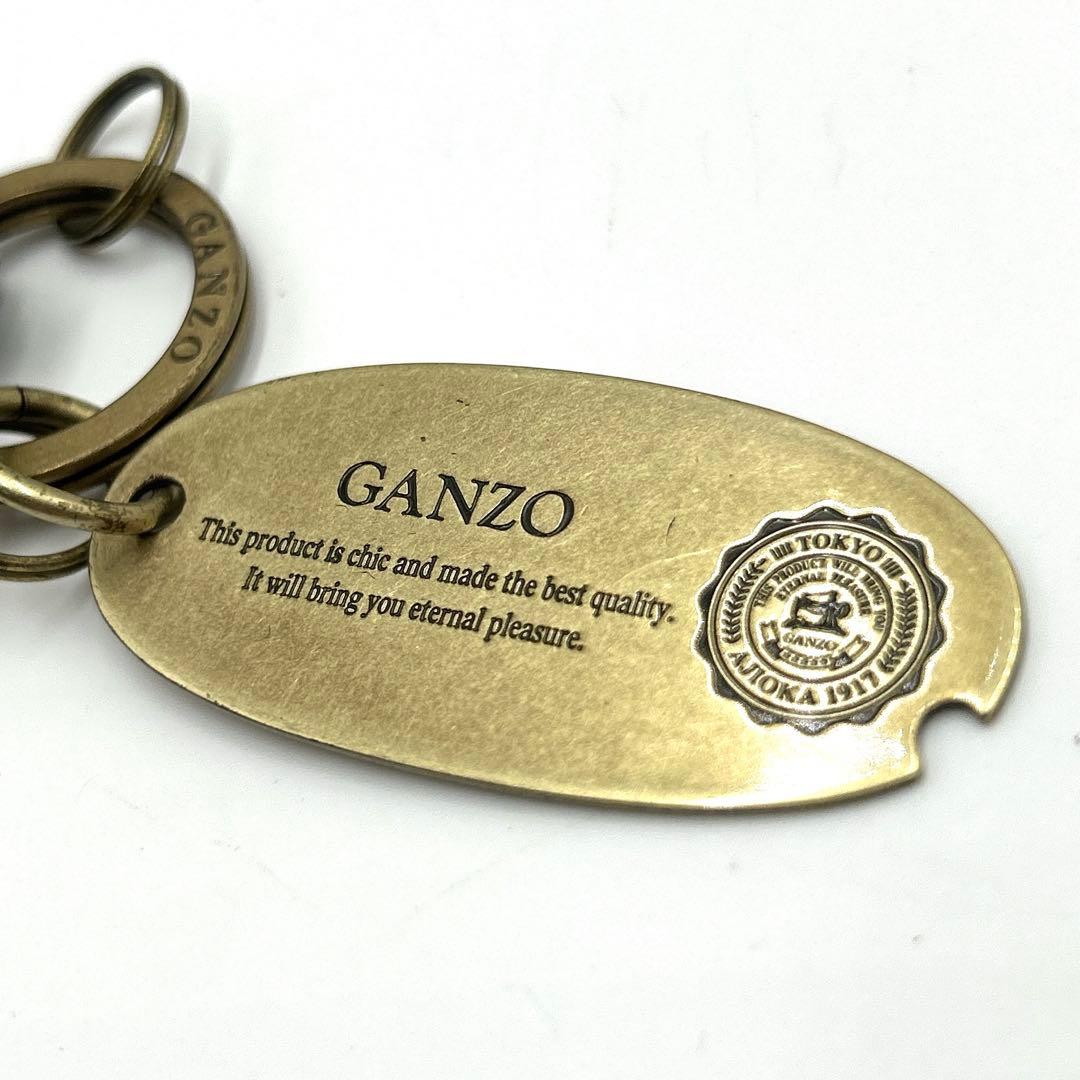 【極美品】 ⭐︎付属品完備⭐︎ GANZO ガンゾ キーリング リザード ネイビー