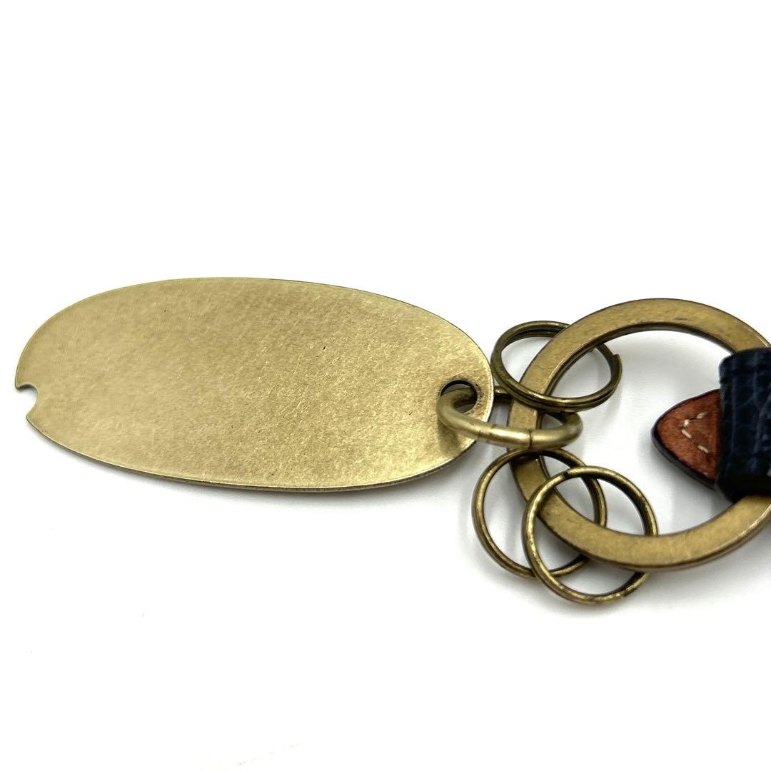 【極美品】 ⭐︎付属品完備⭐︎ GANZO ガンゾ キーリング リザード ネイビー