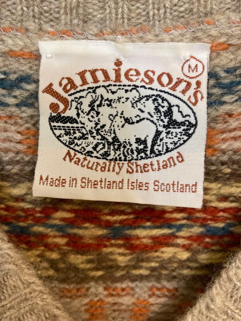 Jamieson's ノルディック柄 ウールニットベスト