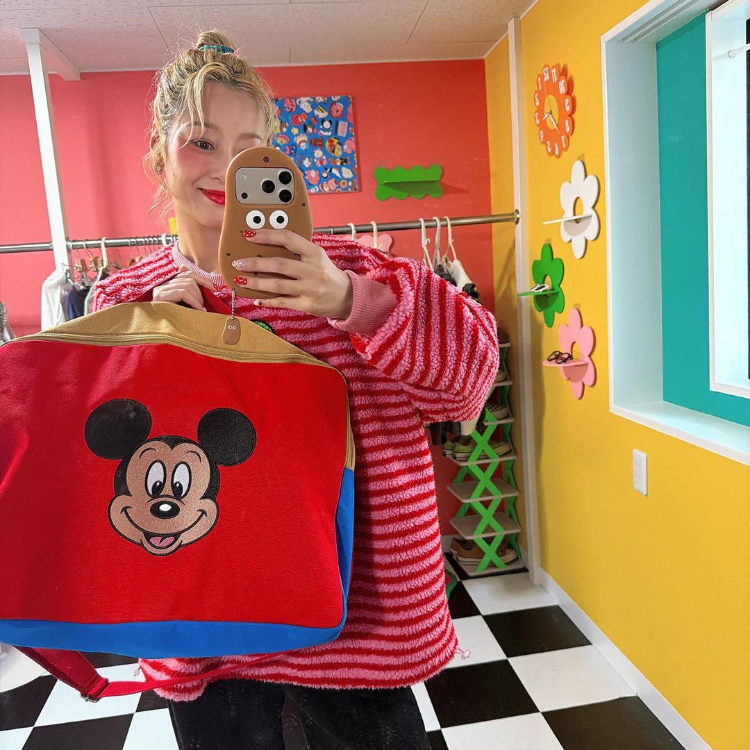 【新品未使用】ミッキーフェイス トラベルバッグ　リンクアット