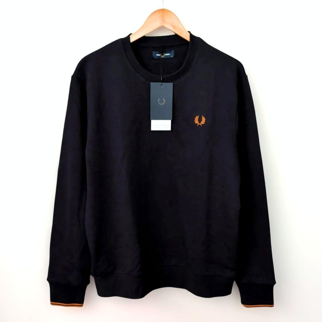 新品未使用タグ付 FRED PERRY スウェットシヤツ トレーナー ブラック
